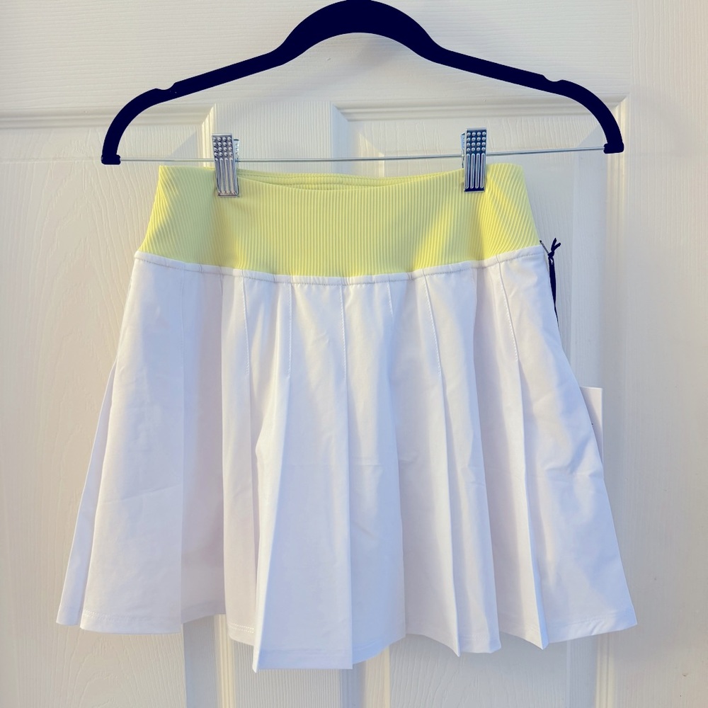 Beach Riot Cape Tennis Skirt | White Lemon
